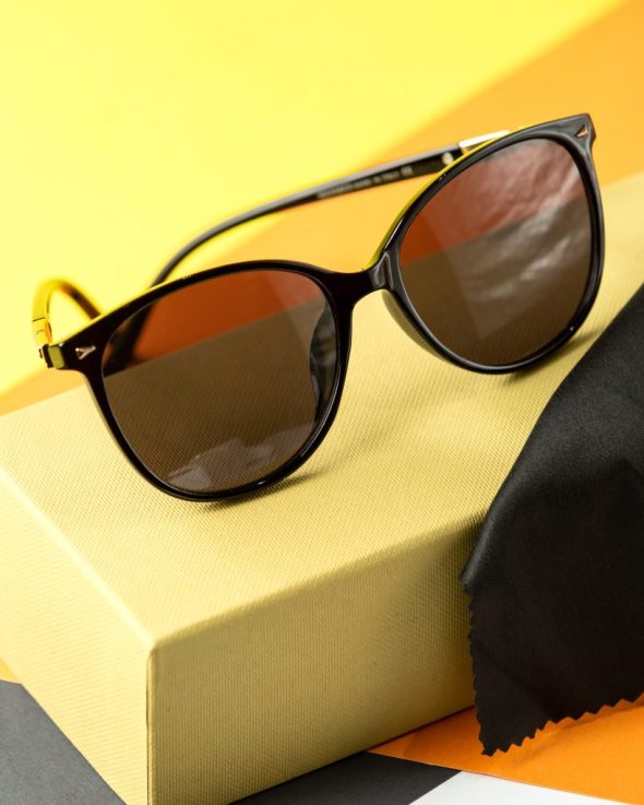 front-view-modern-dark-sunglasses-orange-black